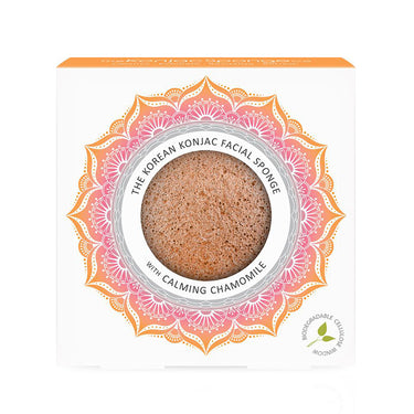 THE MANDALA CHAMOMILE & PINK CLAY FACE SPONGE